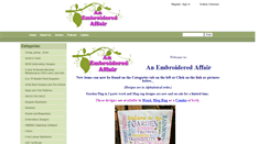 Desktop Screenshot of anembroideredaffair.com